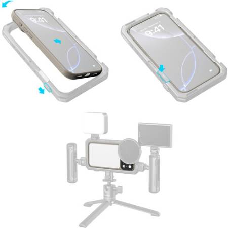 SmallRig 5794 x FilMov - fotograficzne etui typu bumper (ramka) do iPhone 17 Pro Max + adapter obiektywu i filtra 67mm - użycie